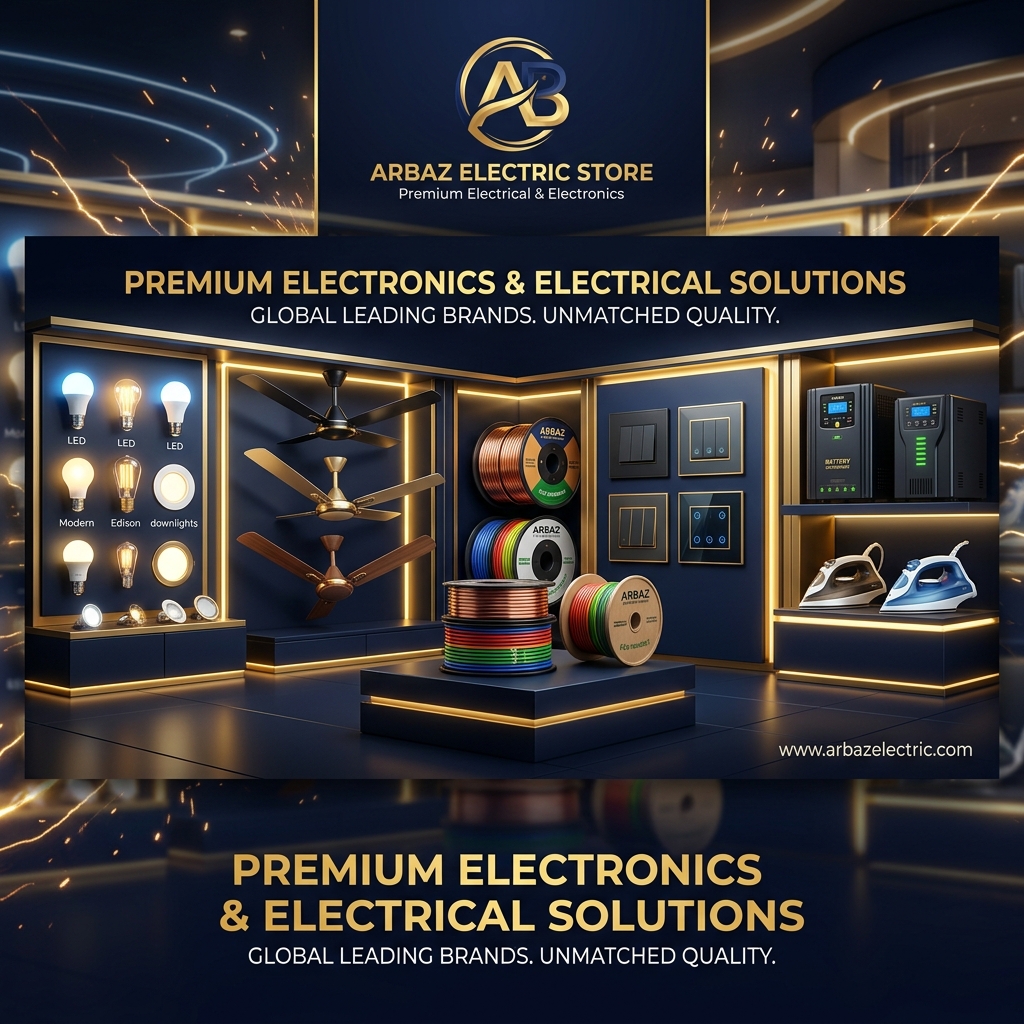 Arbaz Electric Store AI Banner